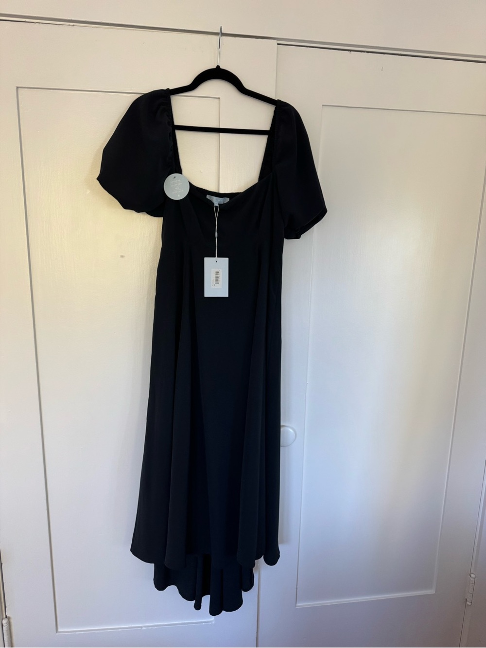 Hill House Matilda Dress (Black crepe) Size Large NWT